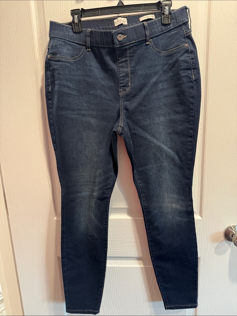 Wonderly Dark Blue High-Rise Stretch Jeggings
